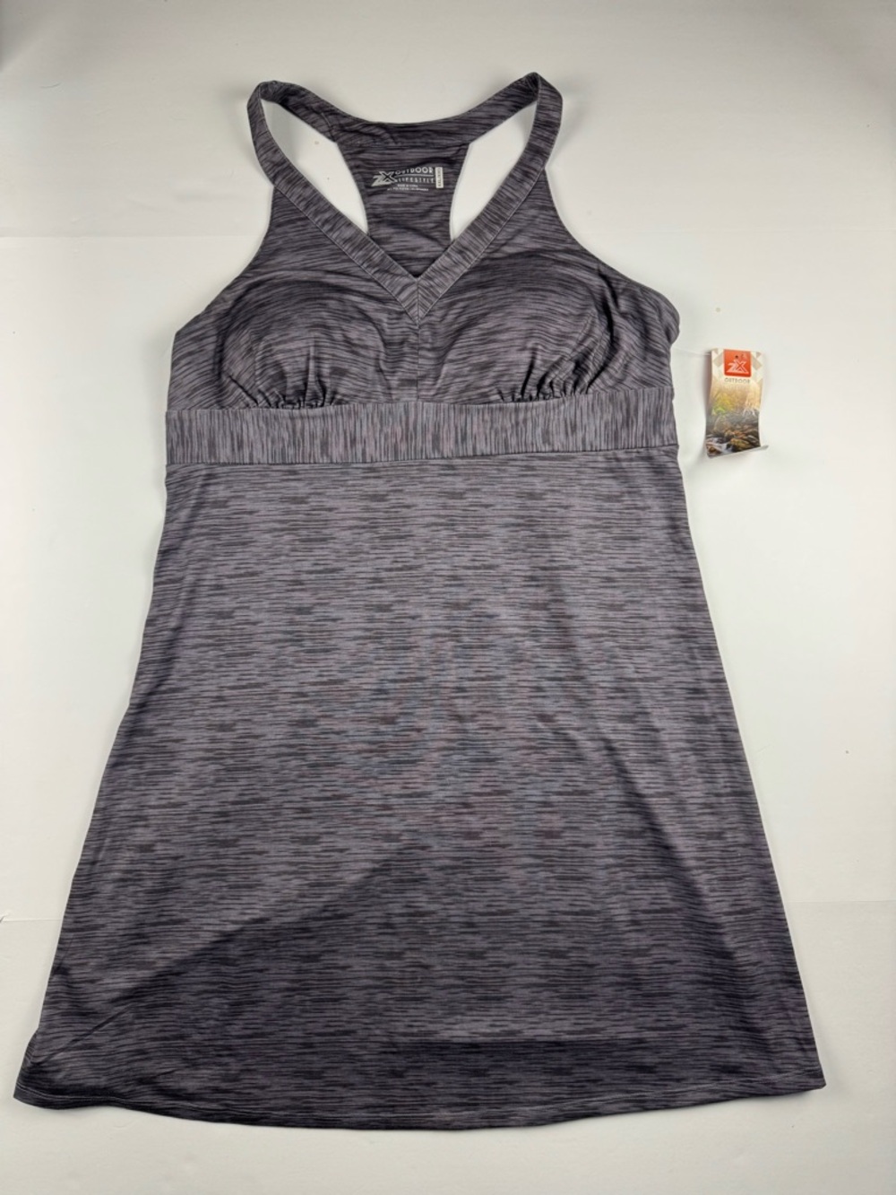 Outdoor Life Heathered Gray Racerback Active Tank